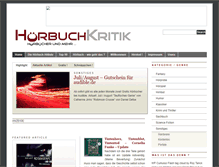 Tablet Screenshot of hoerbuchkritik.de